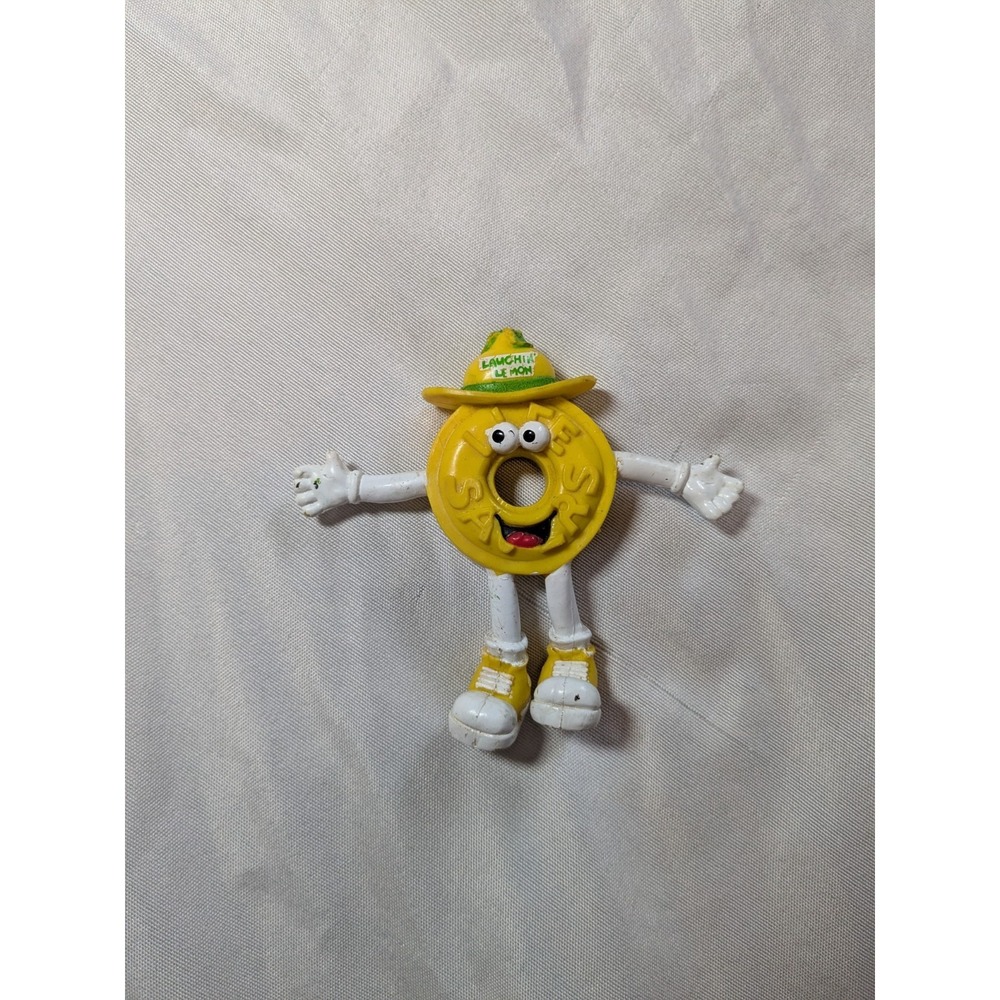 Vintage Lifesavers Yellow Laughin' Lemon Bendable Figurine